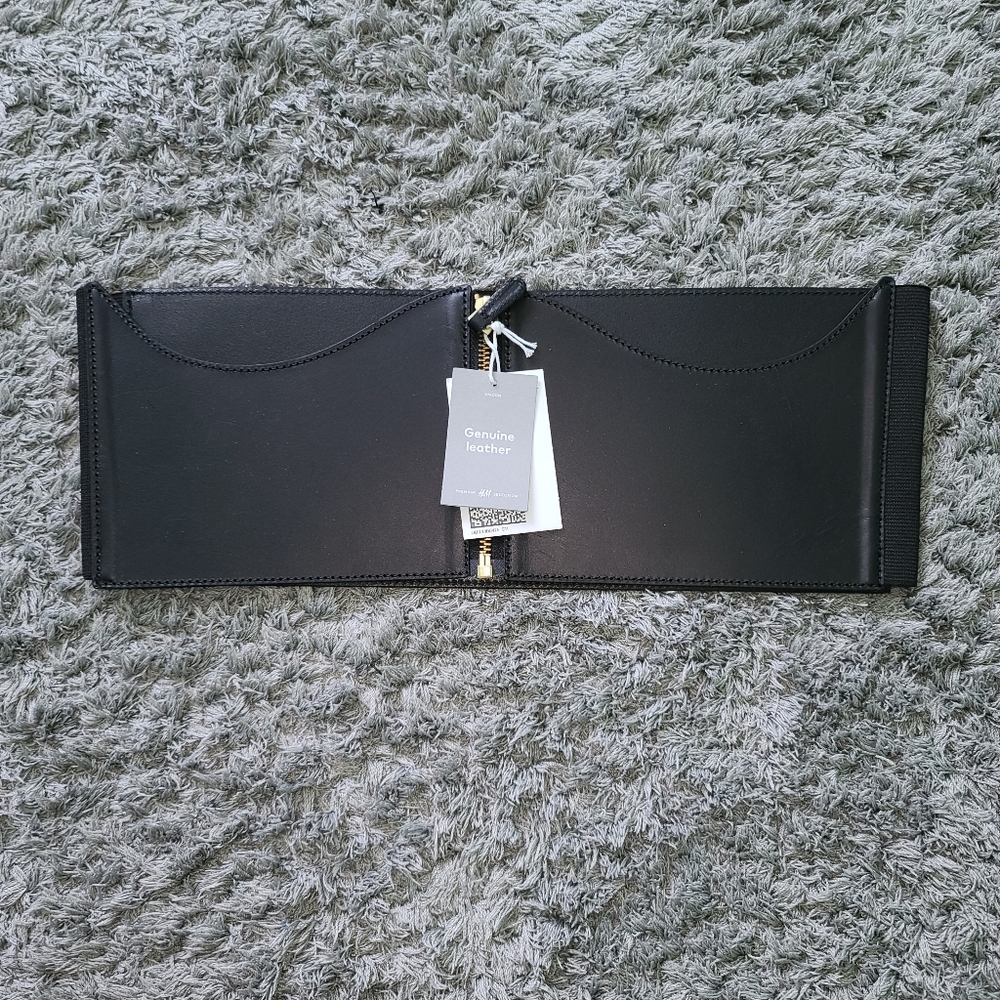 H&M Genuine Leather Wide Waist Belt - M
